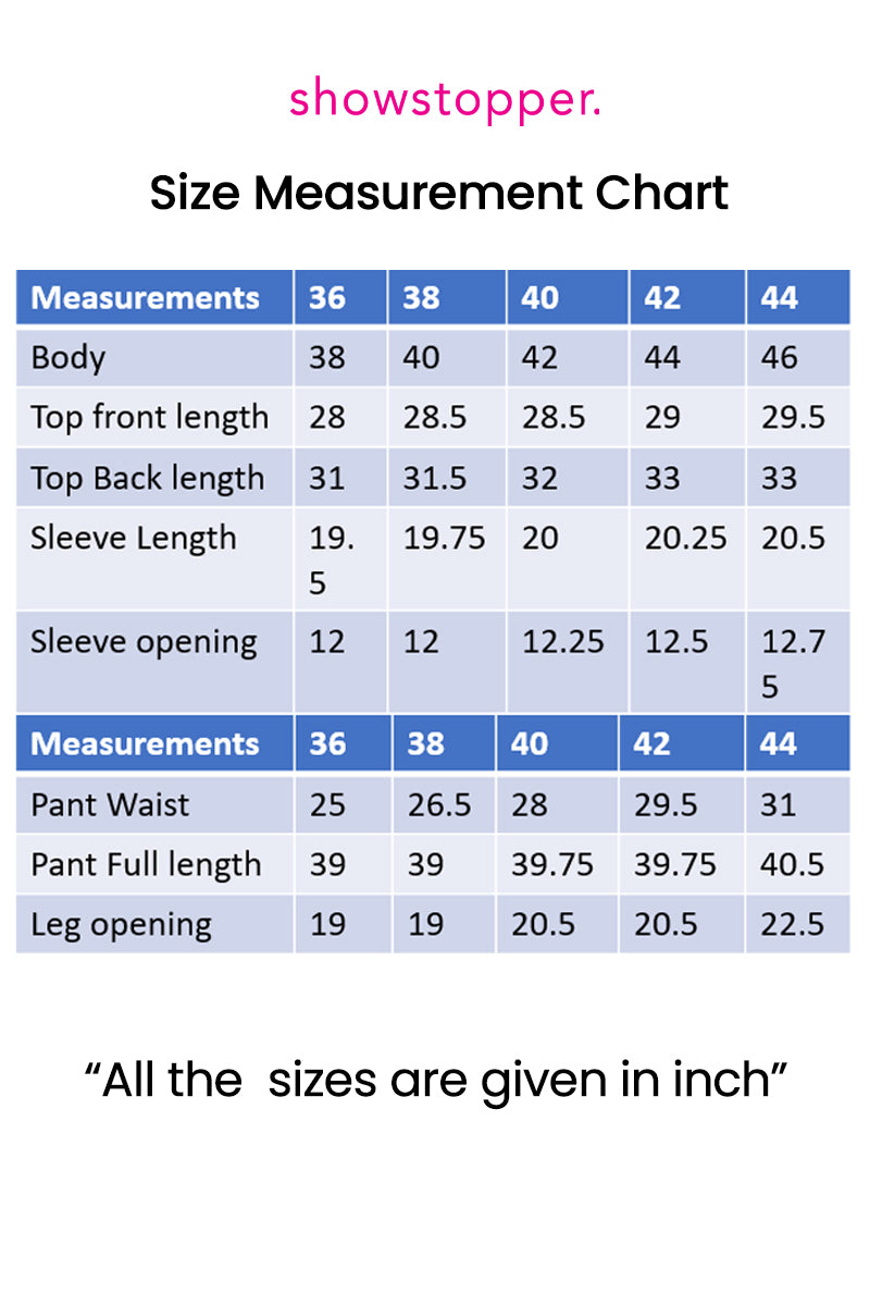 Showstopper Chestnut Garden Kurta Set 0825 000419