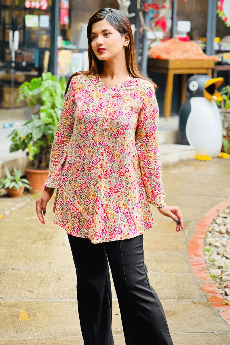 Showstopper Boho Blossom Loose Fitted Tops 0525 000401