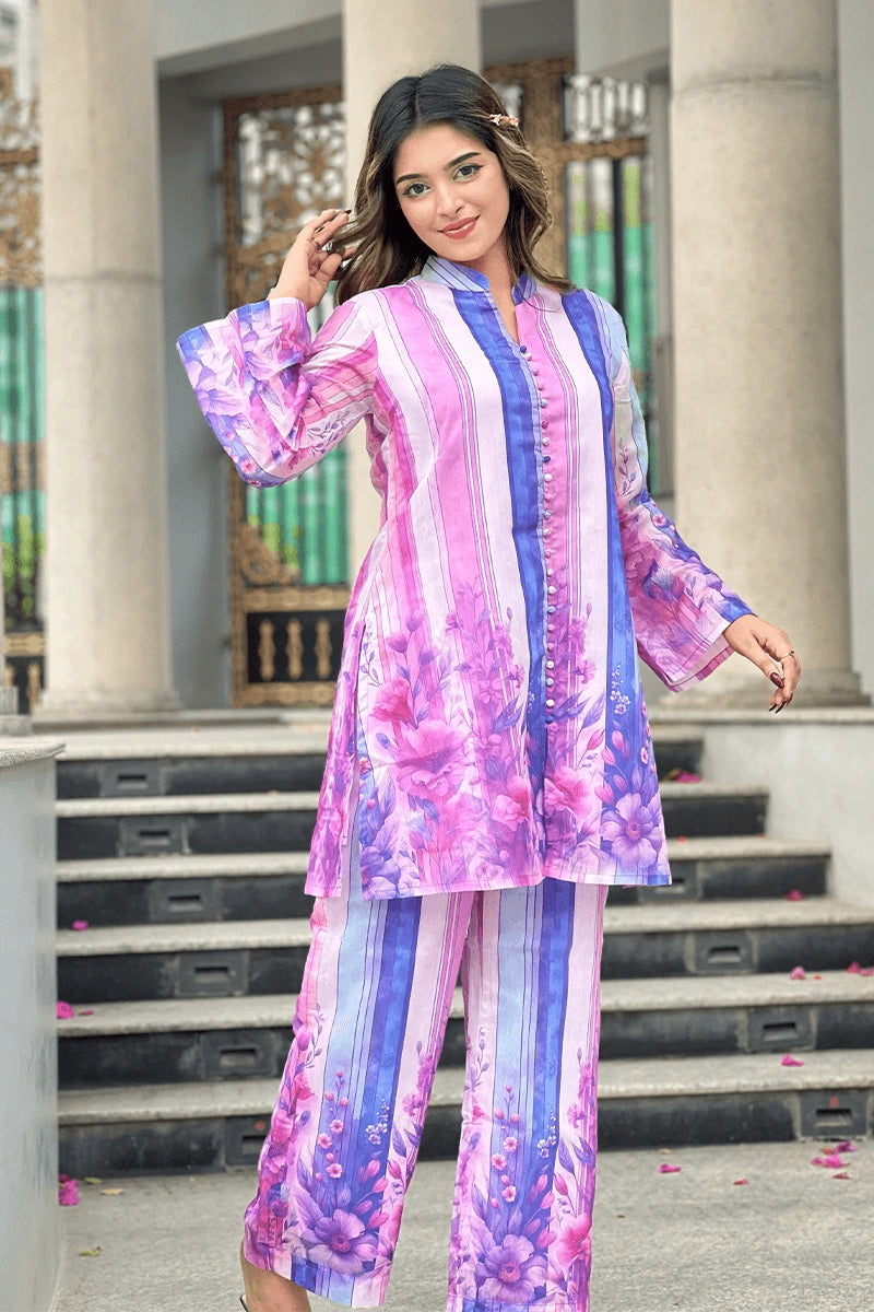 Showstopper Lilac Dusk Loose Fitted Co-ord Set 0425 000385