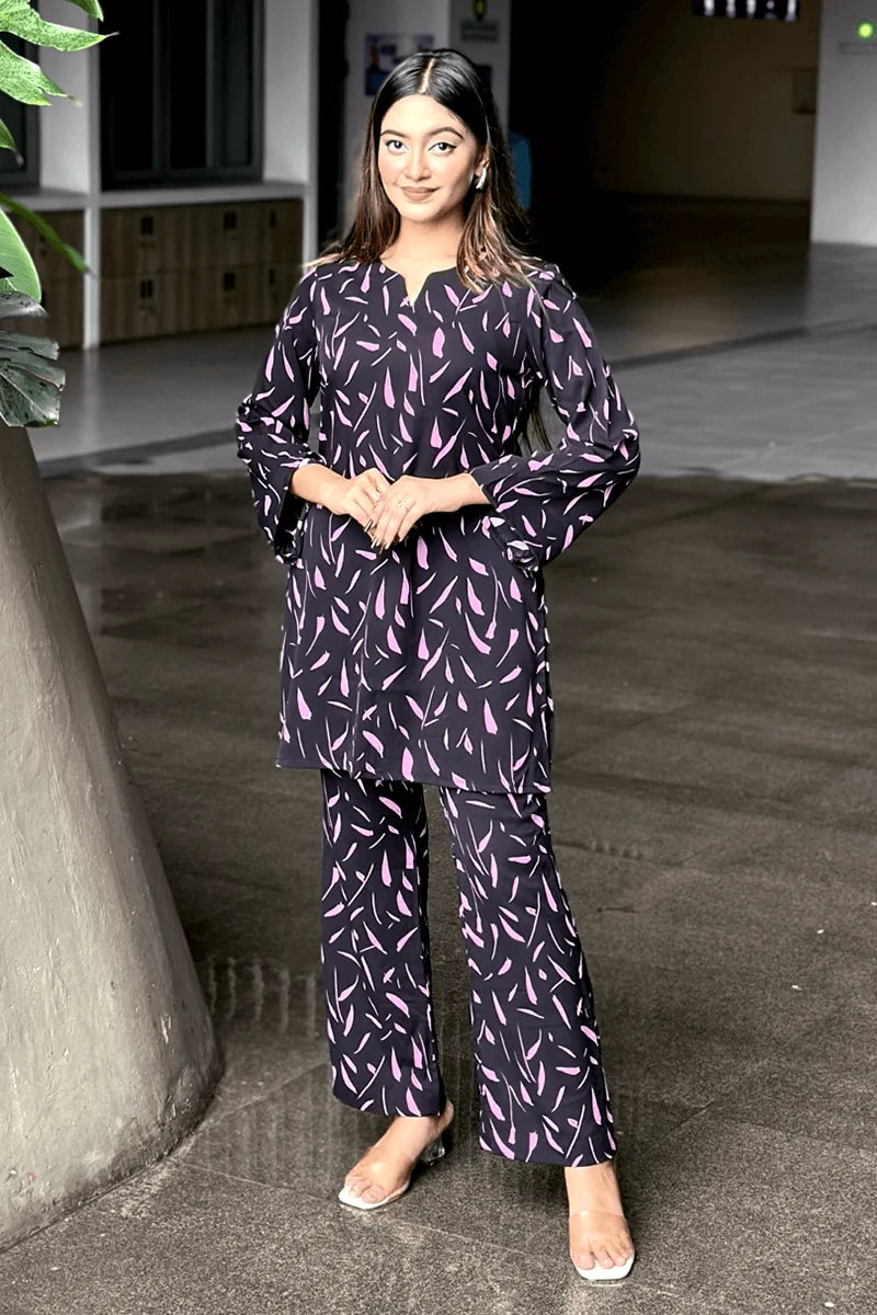 Showstopper Inkblot Bloom Loose Fitted Co-ord Set 0525 000386