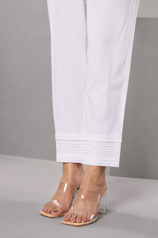 Showstopper white Pleat Rim Pant 0626 000539