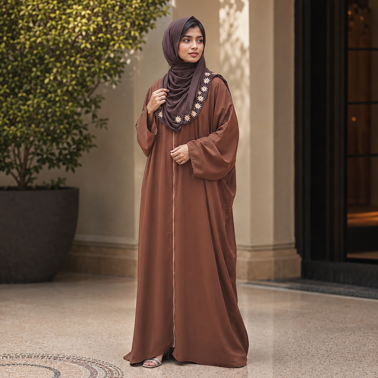 Choco Rust Abaya 0226 000483