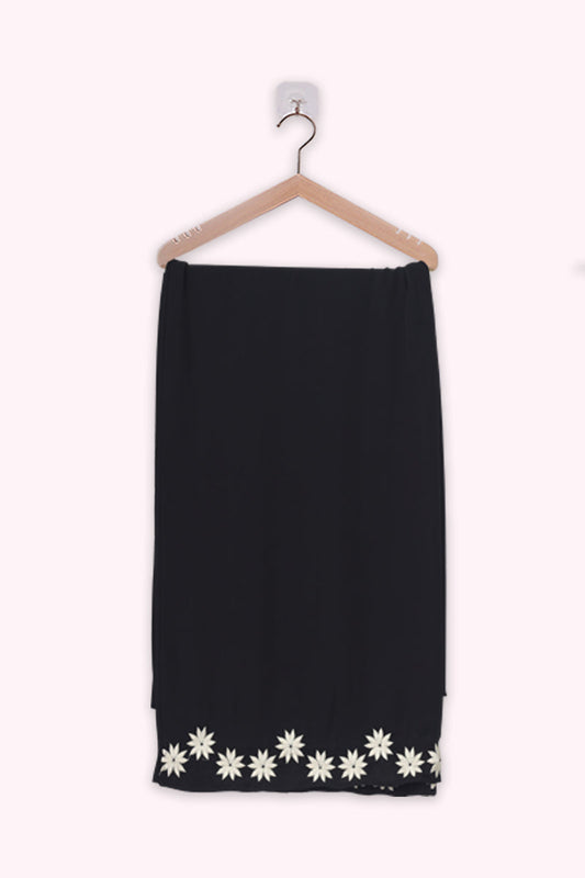 Hiba Black Cherry Georgette Hijab Women 1122 000053 - showstopperbd.com