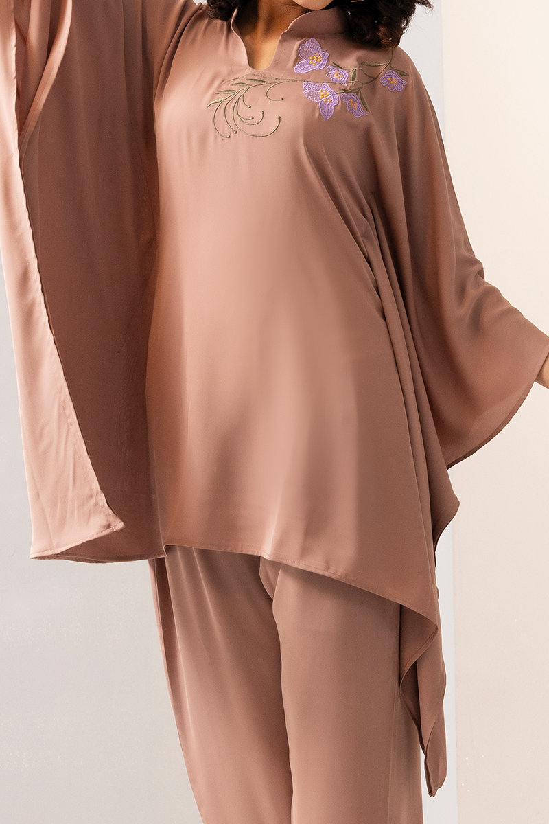 Showstopper Beige Cherry Georgette Co-ord Set Women 0224 000303 - showstopperbd.com