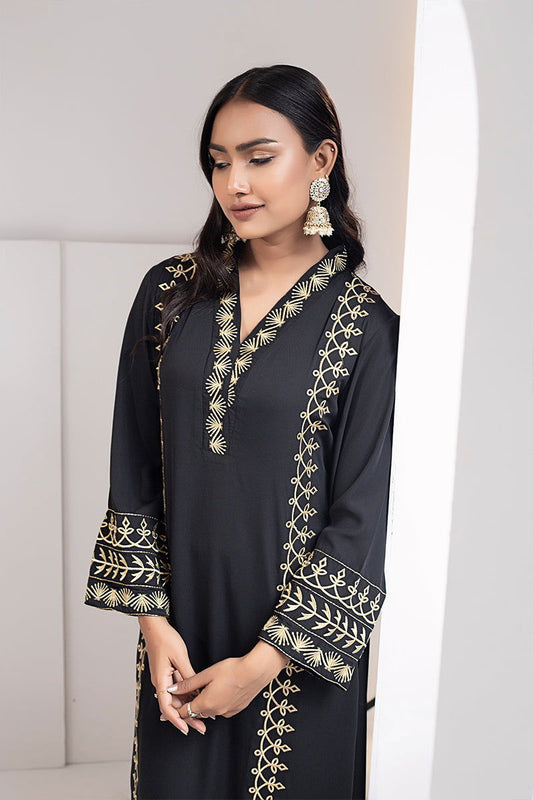 Showstopper Black Cherry Georgette Kurti Women 1122 000068 - showstopperbd.com