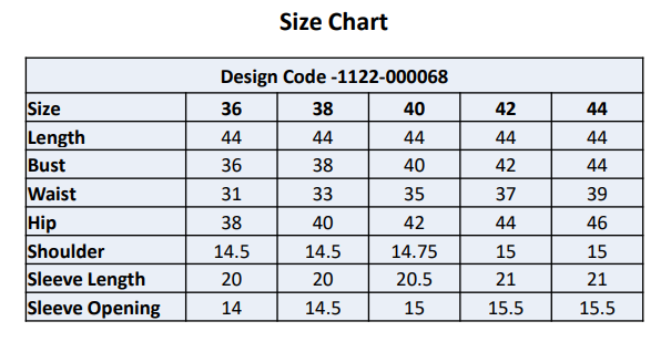 Showstopper Black Cherry Georgette Kurti Women 1122 000068 - showstopperbd.com