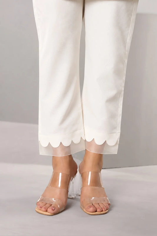 Showstopper Off-white straight cut pant 0626 000538