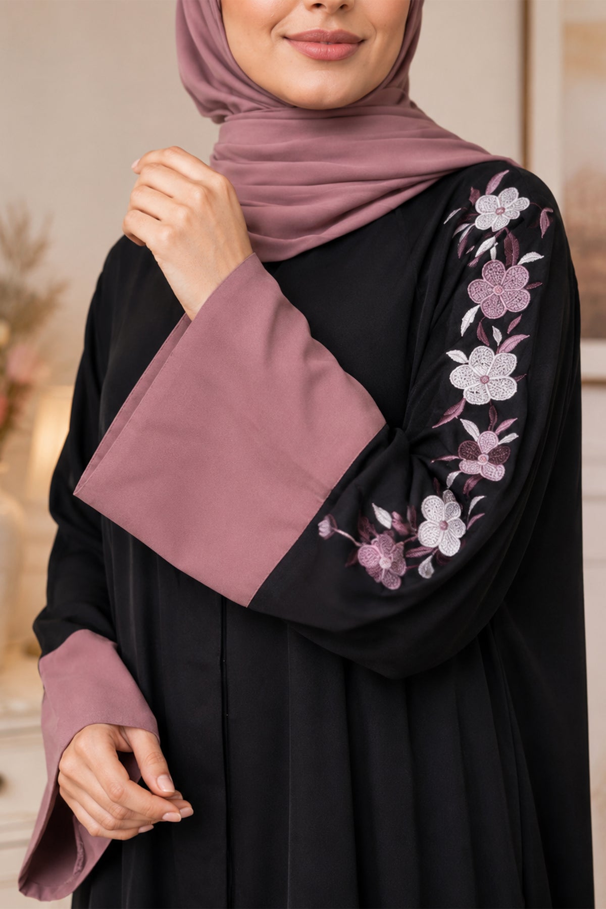 Hiba Ember Bloom Abaya 0726 000557