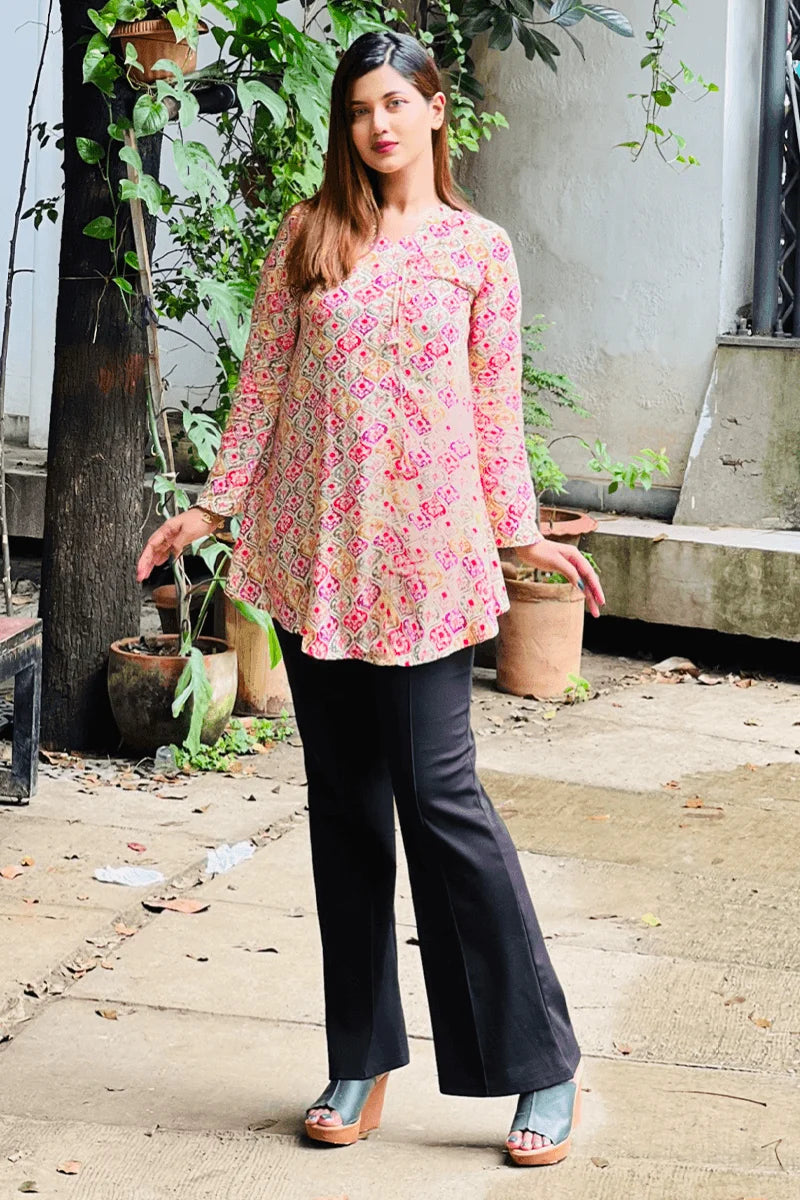 Showstopper Boho Blossom Loose Fitted Tops 0525 000401