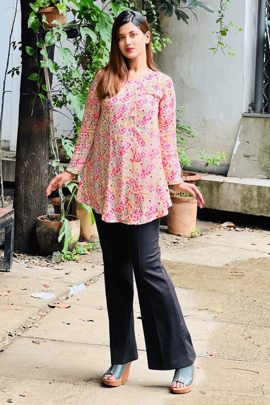 Showstopper Boho Blossom Loose Fitted Tops 0525 000401