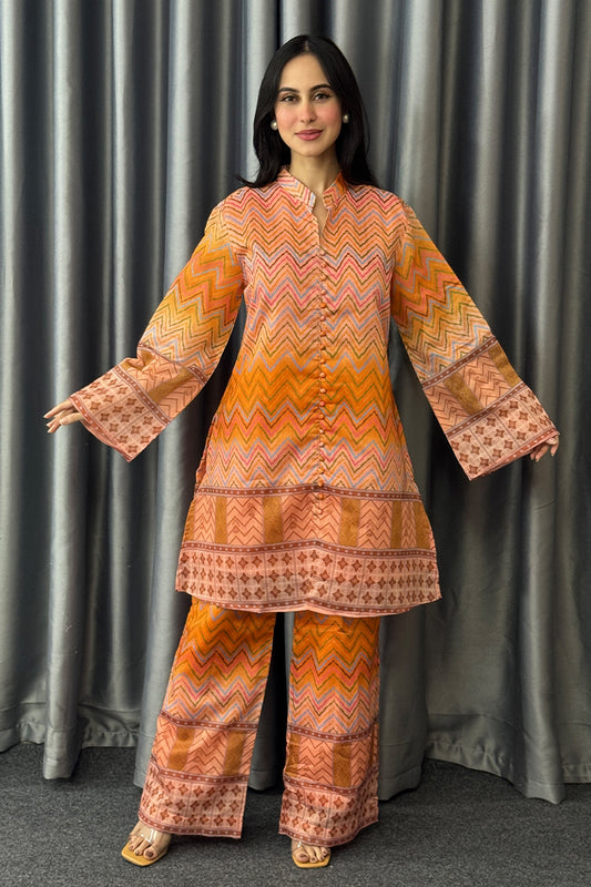 Showstopper Sunset Stitch Loose Fitted Co-ord Set 1224 000364