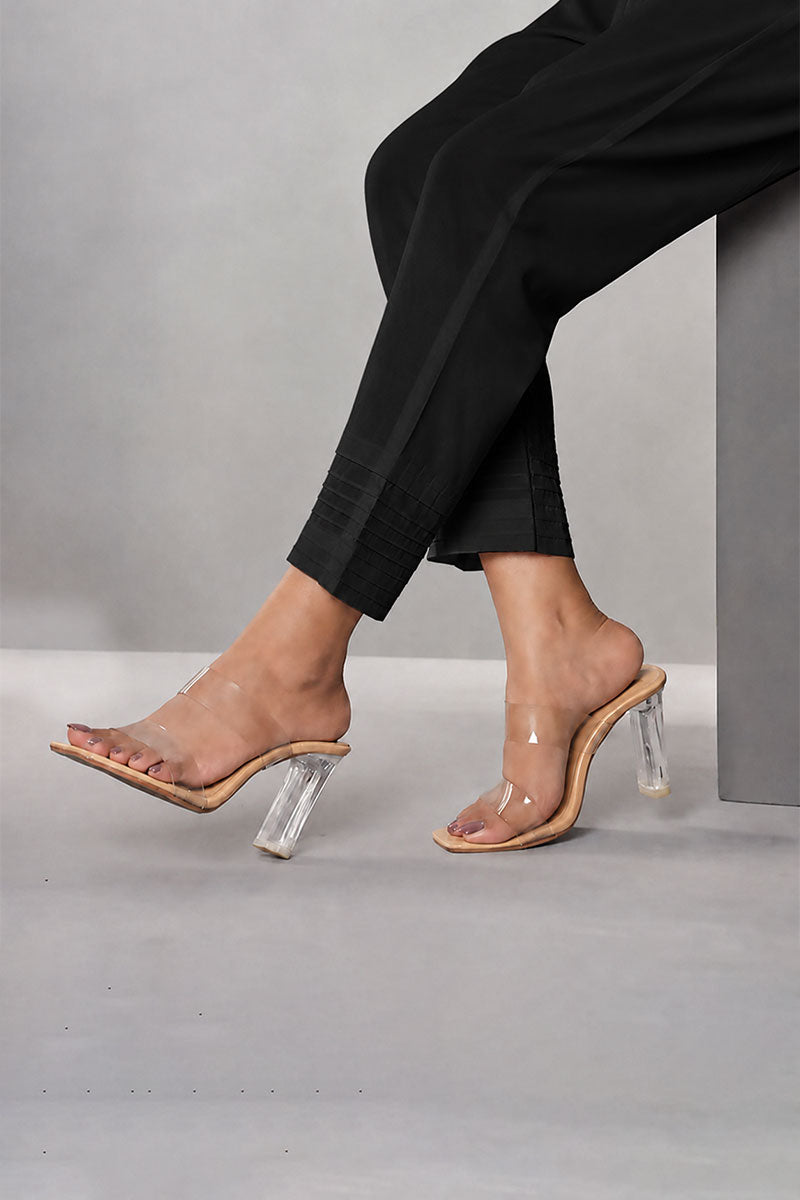 Showstopper Black Pleat Rim Pant 0626 000541
