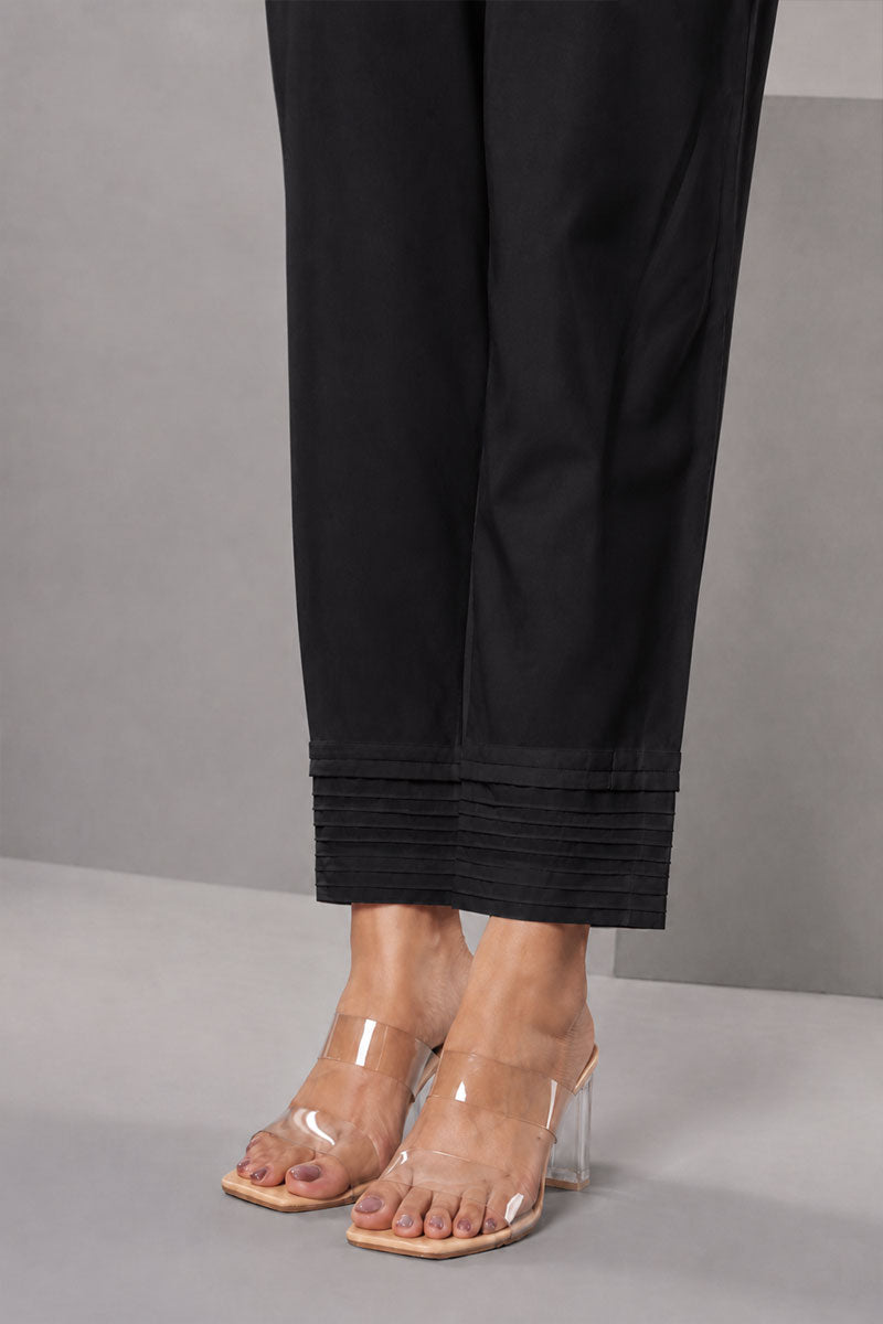 Showstopper Black Pleat Rim Pant 0626 000541