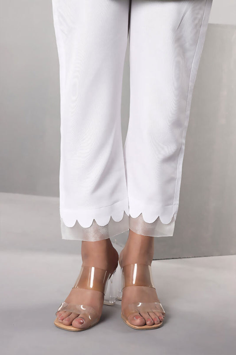 Showstopper white straight cut pant 0626 000538