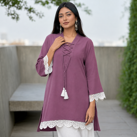 Showstopper Dusty Plum Top 0526 000498