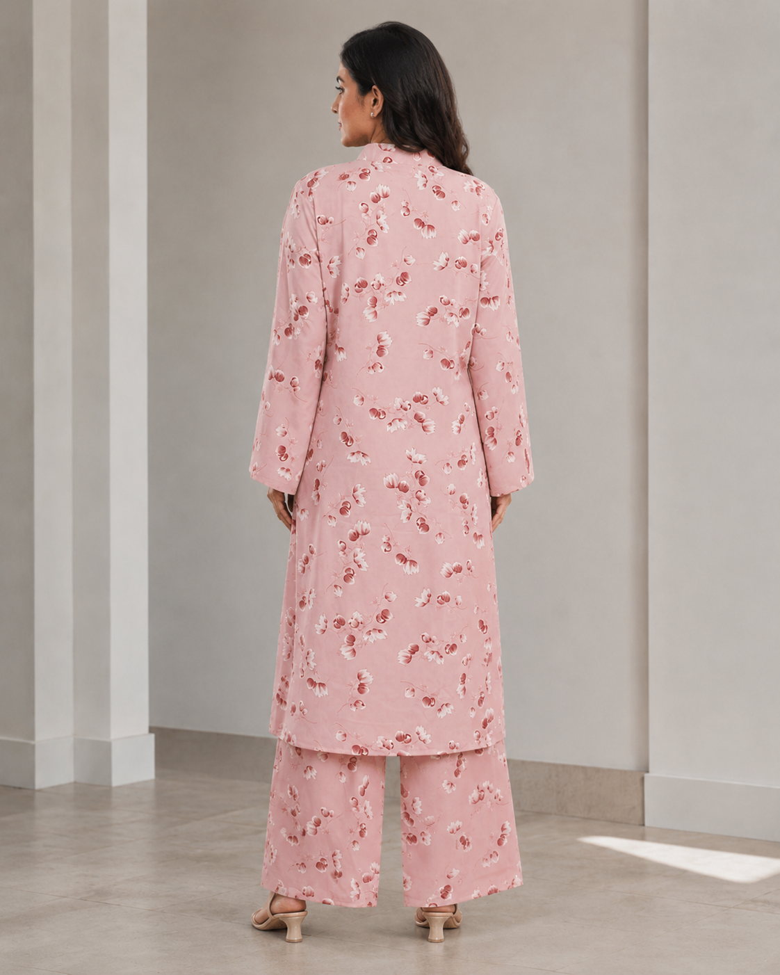 Blush Bloom Kurti Set 0226 000477
