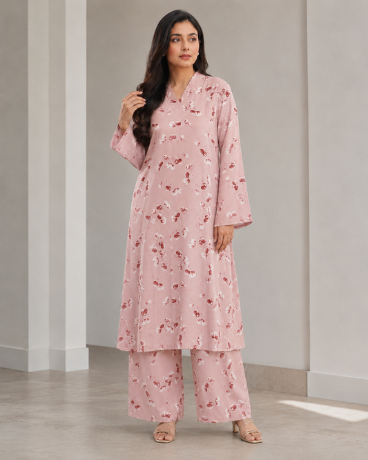 Blush Bloom Kurti Set 0226 000477