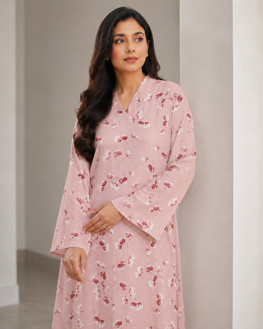 Blush Bloom Kurti Set 0226 000477