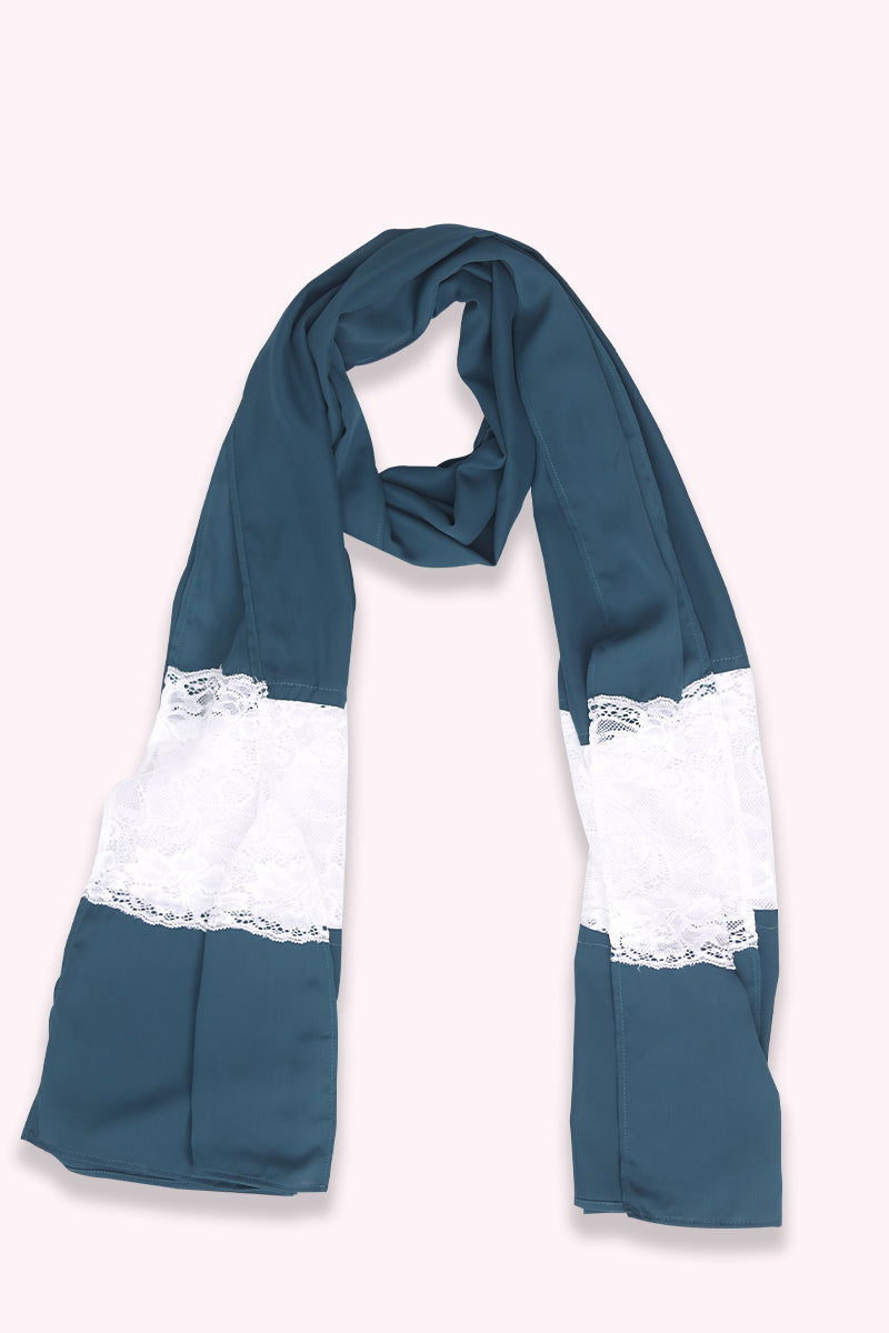 Hiba Teal Cherry Georgette Hijab Women 1122 000051 - showstopperbd.com