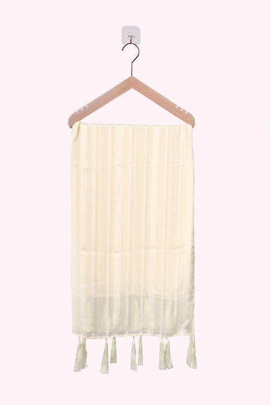 Hiba Vanilla Texture Georgette Hijab Women 0223 000155 - showstopperbd.com