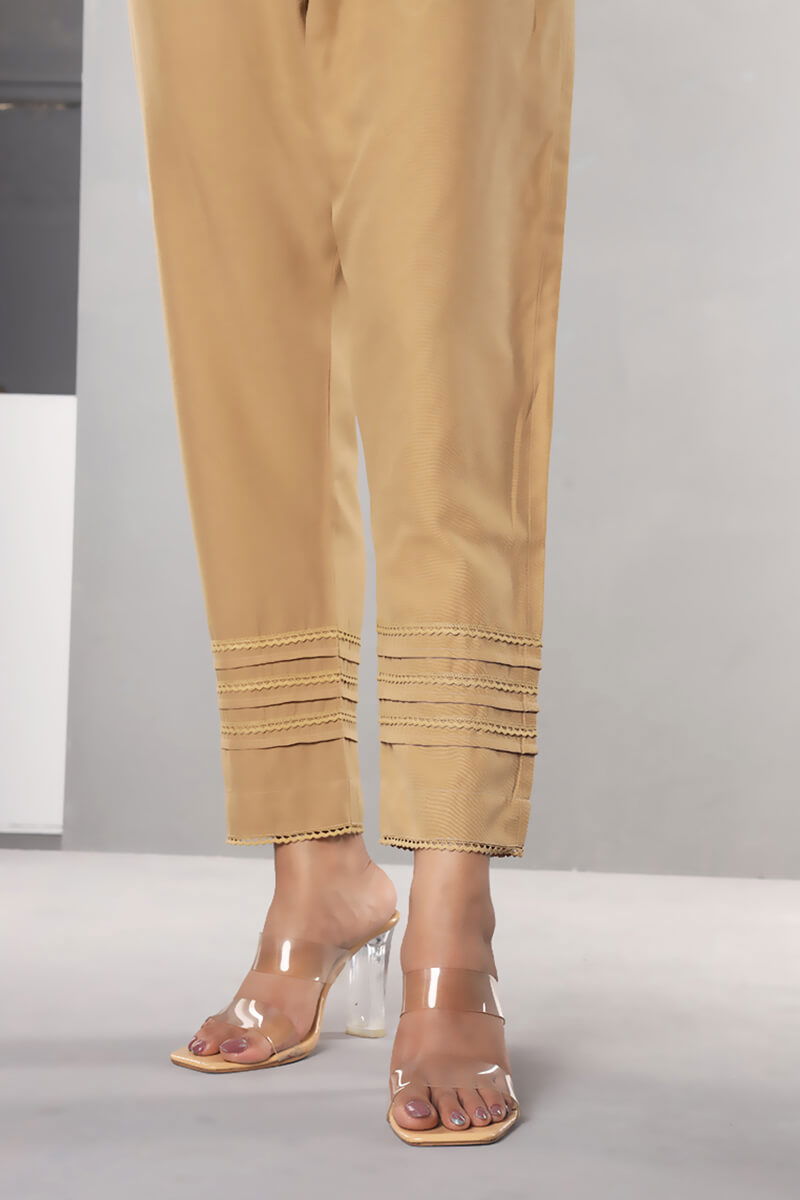 Showstopper Beige Cashmilon Fabric Straight Pant Women P02 - showstopperbd.com