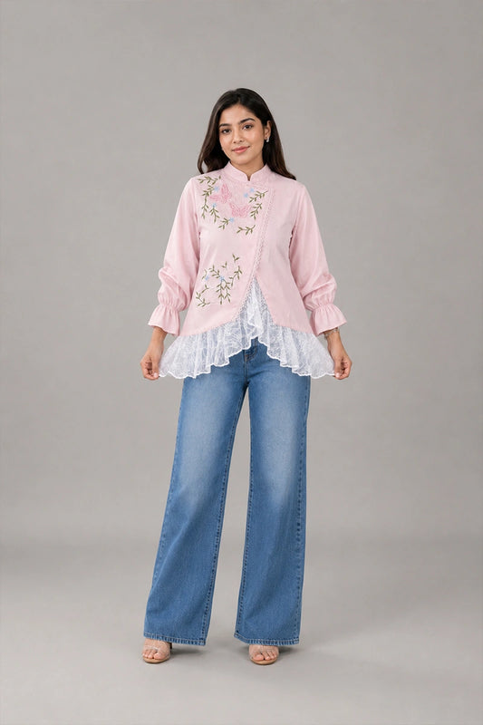 Showstopper Botanical Stitch Top 0626 000533
