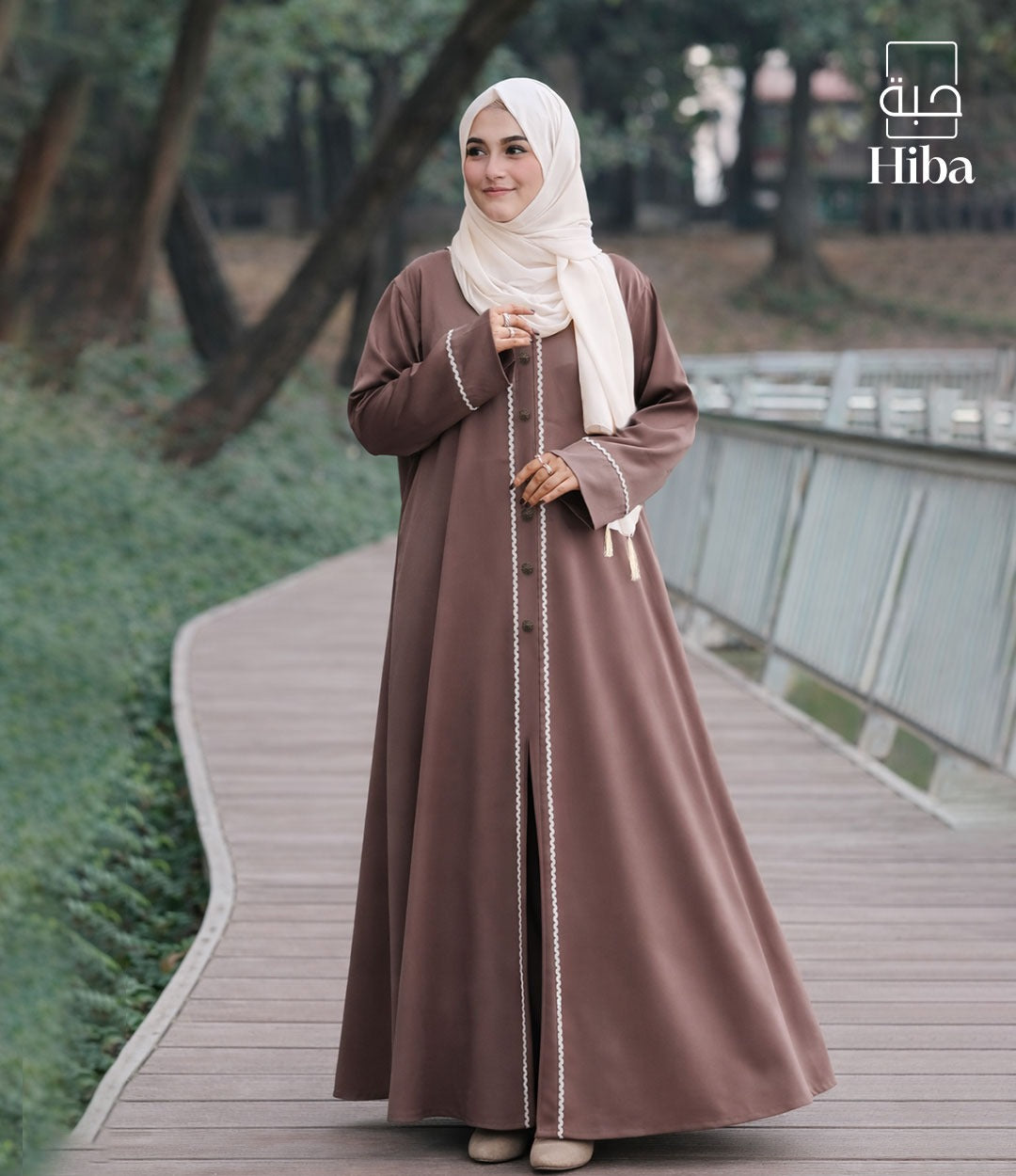 Coffee Silk Abaya 0226 000463