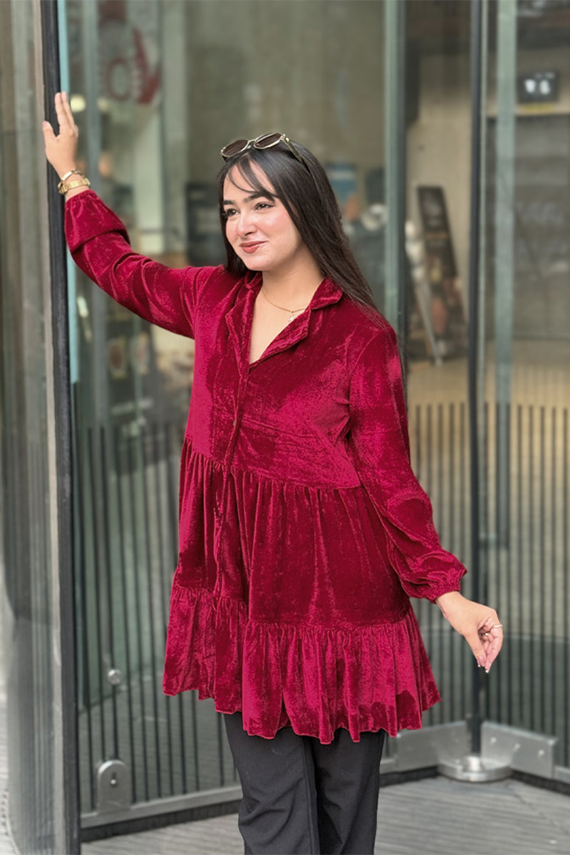 Showstopper Velvet Vineyard Tunic 1025 000449