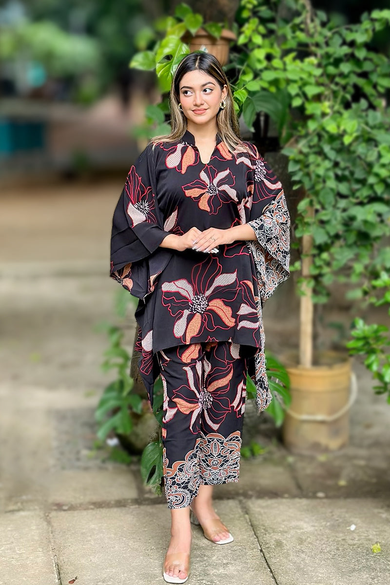 Showstopper Midnight Dahlia Kaftan Set 0825 000423